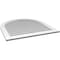 Ekena Millwork Round Top Surface Mount PVC Gable Vent: Non-Functional, w/ 3-1/2"W x 1"P Standard Frame, 38"W x 40"H GVPRT38X4001SN - alternate 2